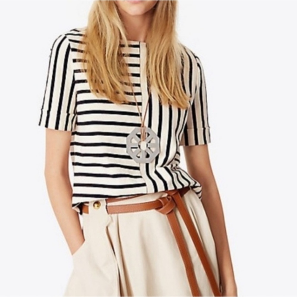 EUC Tory Burch  Harlie Short Sleeve Top - M